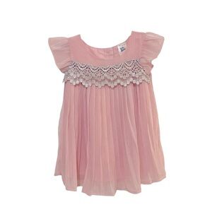 035 Baby B’Gosh Blush Pink Pleated Dress